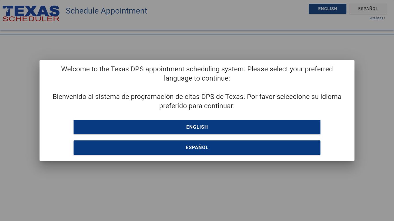 Texas DPS - Schedule Appointment